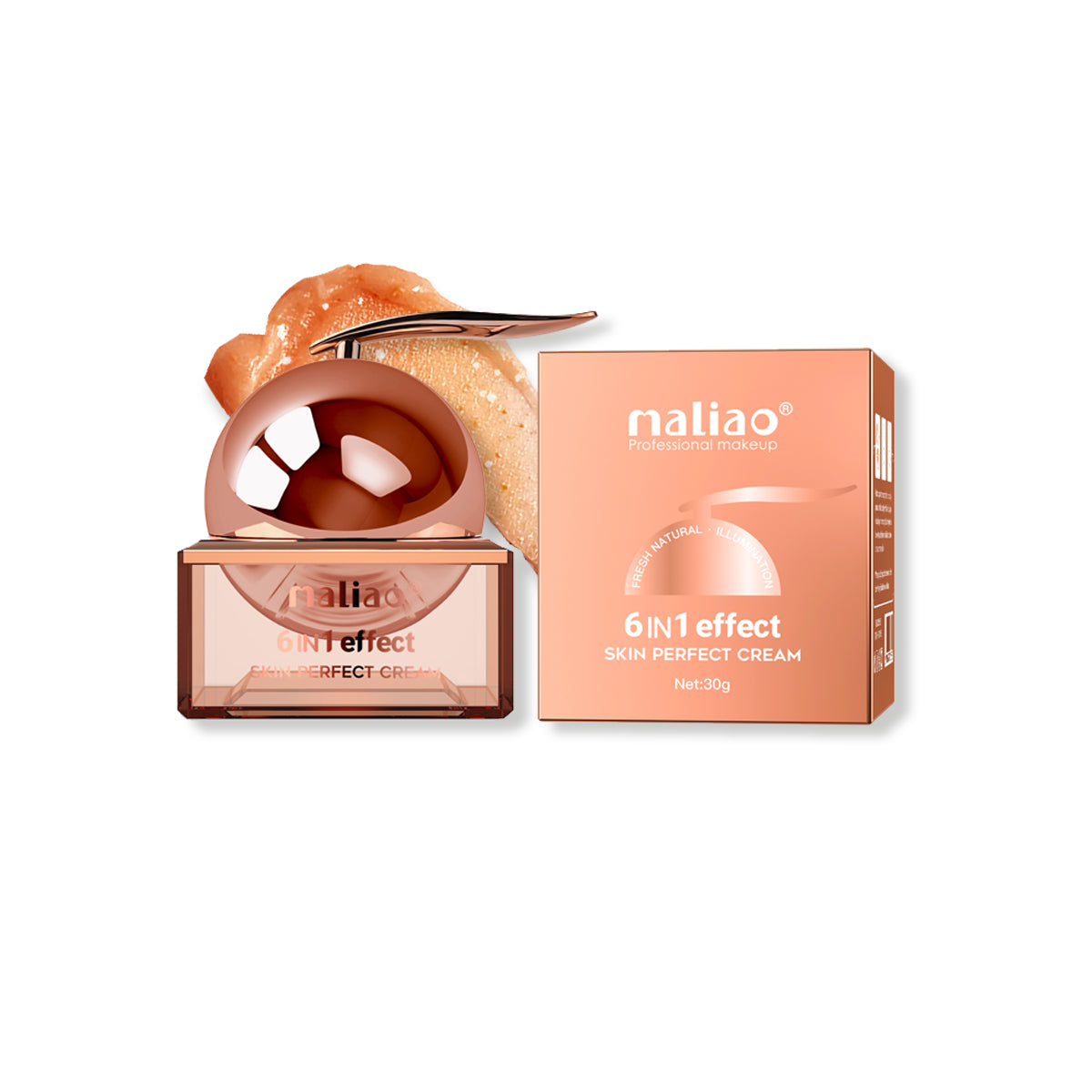 Maliao, SPFProtection, 6-in-1 Effect, FreshNaturalIllumination, SkinPerfectCream,